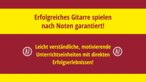 Erfolgreiches Gitarre spielen nach Noten garantiert